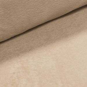Mikroplyš / coral fleece 141 jednobarevná béžová, š.160cm (látka v metráži)