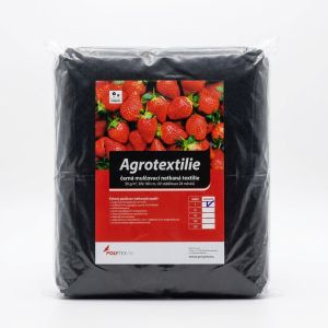 Mulčovací netkaná textilie 3750 STANDARD, hydrofobní s 3% UV stabilizací, gramáž 50 g/m2, černá, š.160cm, balík 5 m