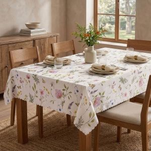 Nešpinivý / teflonový látkový ubrus 25366/102, ZAHRADA, zelený, rozměr 120 x 155cm (obdélník)  
