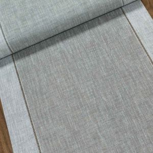 Polyesterové plátno  / štola na metráž AURORA GRA, šedá, š. 40cm (látka v metráži)