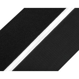 Suchý zip háček + plyš samolepící 740405 černý, šířka 8cm (v metráži)