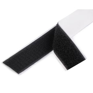 Suchý zip háček + plyš samolepící 750612 černý, šířka 3cm (v metráži)