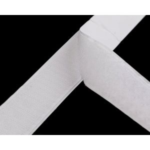 Suchý zip háček + plyš samolepící 750613 bílý, šířka 3cm (v metráži)