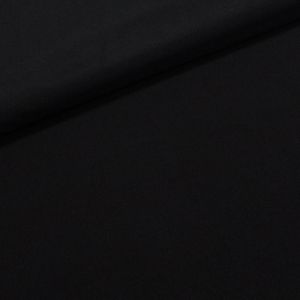 Polyesterový úplet PLAVKOVINA jednobarevná černá, š.150cm (látka v metráži)