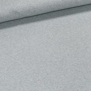 Žebrovaný bavlněný úplet 6222 5004 středně hrubý, světle šedý melír, š.108cm, (látka v metráži)