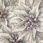 Dekorační polštářek / povláček vánoční RETRO TŘI VÁNOČNÍ RŮŽE V RÁMEČKU, šedá s lurexem, 45x45cm